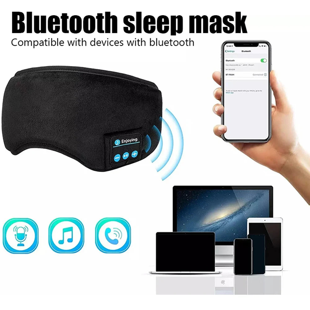Fone Bluetooth Earphones Sports Sleeping Headband Elastic Wireless